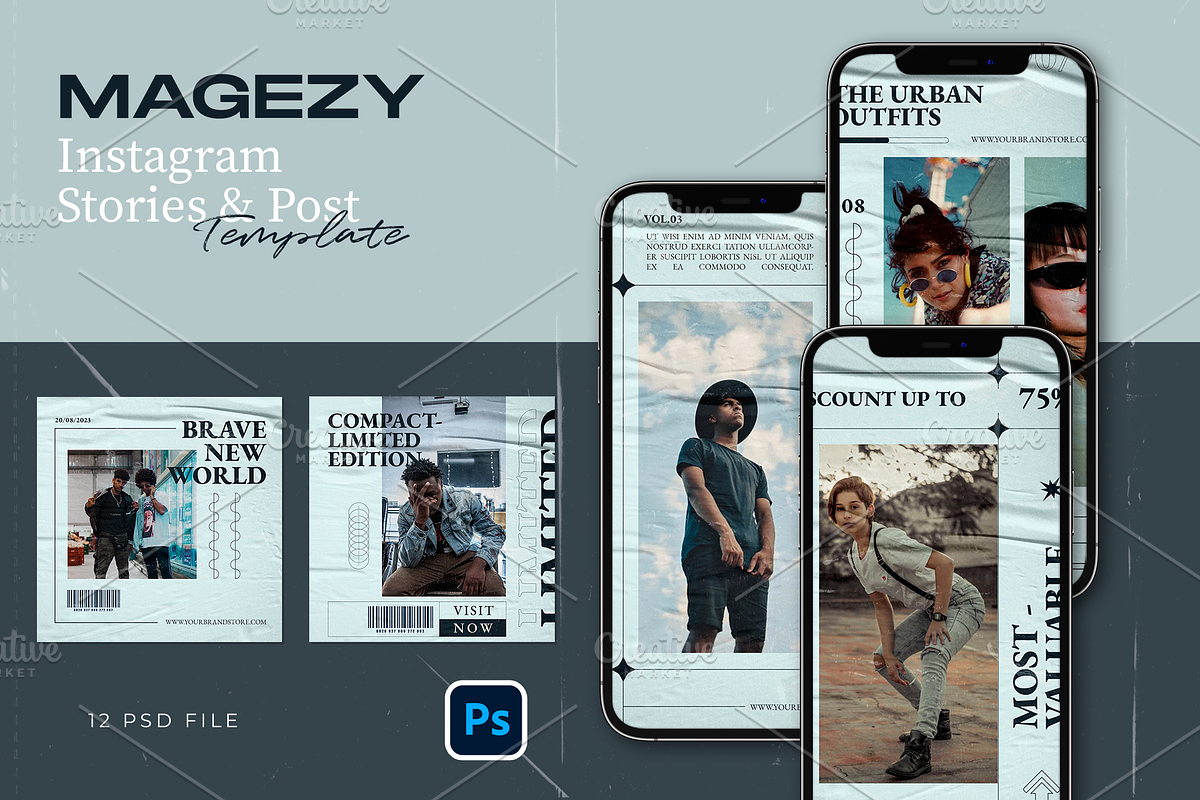 Hype Instagram Template - Magezy, a Social Media Template by Gibcreat (Photo 1 of 4)