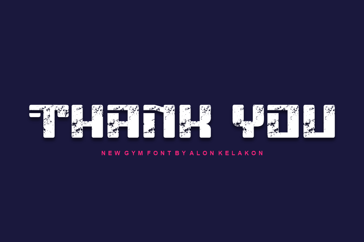 Gym Workout, a Sans Serif Font by alon kelakon (Photo 5 of 5)
