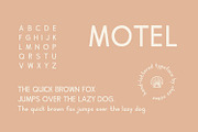 MOTEL: Modern & Hand Drawn San Serif, a Sans Serif Font by Chez Núñez (Thumbnail 4 of 4)