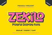 Zekilo - Playful Display Font, a Handwritten Font by twinstd (Thumbnail 1 of 10)