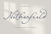 Netherfield | A Classic Script, a Handwritten Font by Ef Studio (Thumbnail 1 of 10)