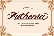 Authenia, a Script Font by Rotterlab Studio (Thumbnail 1 of 7)
