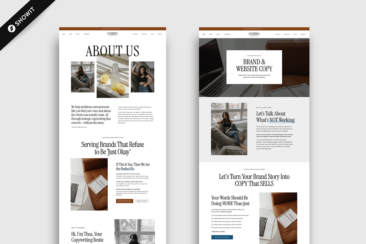 Showit Website Template | Comino, a Websites & App Template by Designorina (Photo 3 of 8)