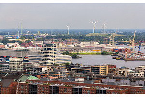 Aerial view of Hamburg, Germany, an Industrial Photo by Leonid Andronov
