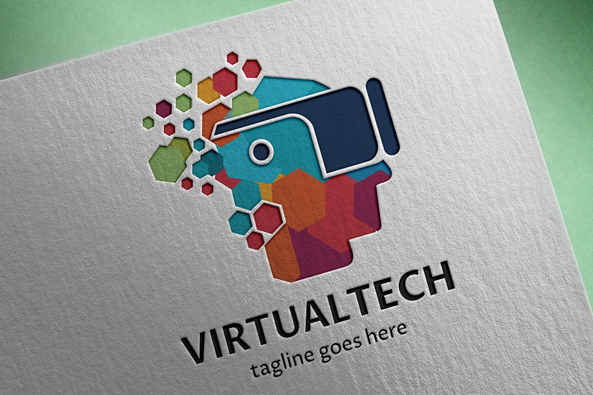 Virtual Tech Logo, a Branding & Logo Template by Design_Planet ...
