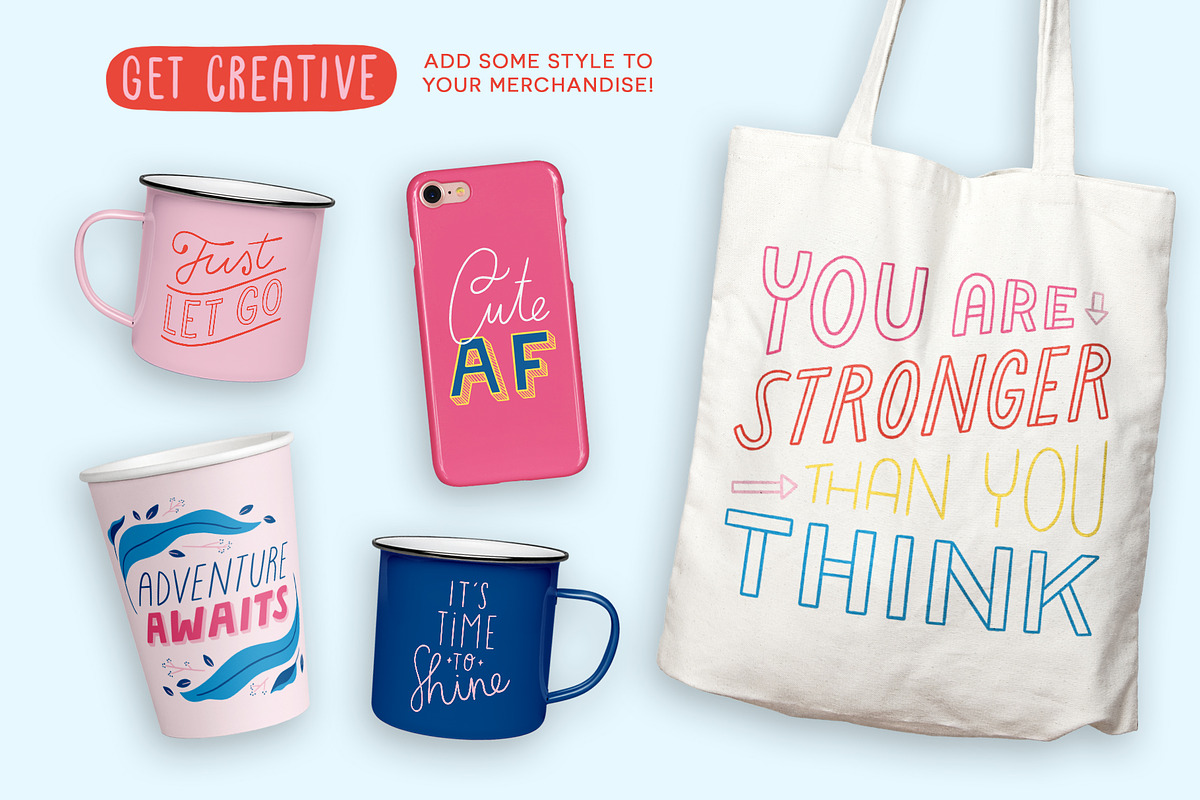 Empowering Quotes - Vector & PSD, an Illustration by Carole Chevalier (Photo 4 of 5)