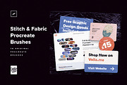 Stitch & Fabric Procreate Brushes, a Brush Add-On by Creative Veila (Thumbnail 10 of 10)