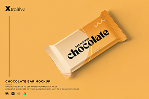 Chocolate Bar Packaging Mockup