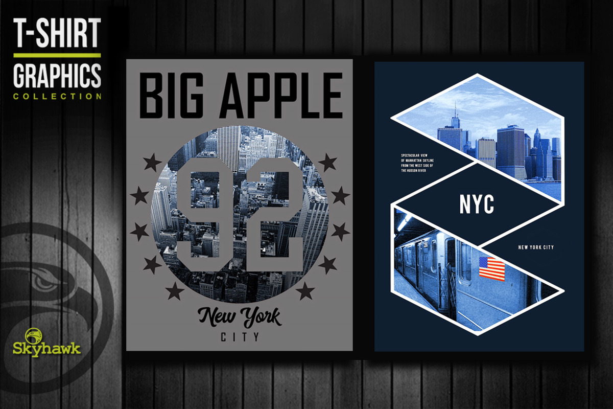 New york city tee shirt graphics, an Illustration by Skyhawk