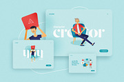 Vector Character Creator Mega Bundle, an Object Illustration by Staple. (Thumbnail 3 of 11)