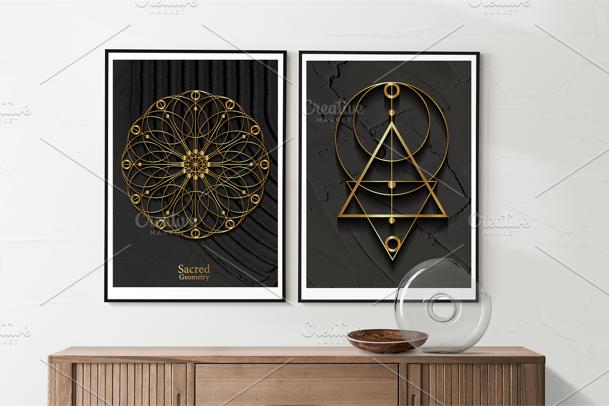 Sacred Geometry Gold Magic Mandalas, an Object Graphic by GraphicRedStudio (Photo 7 of 7)