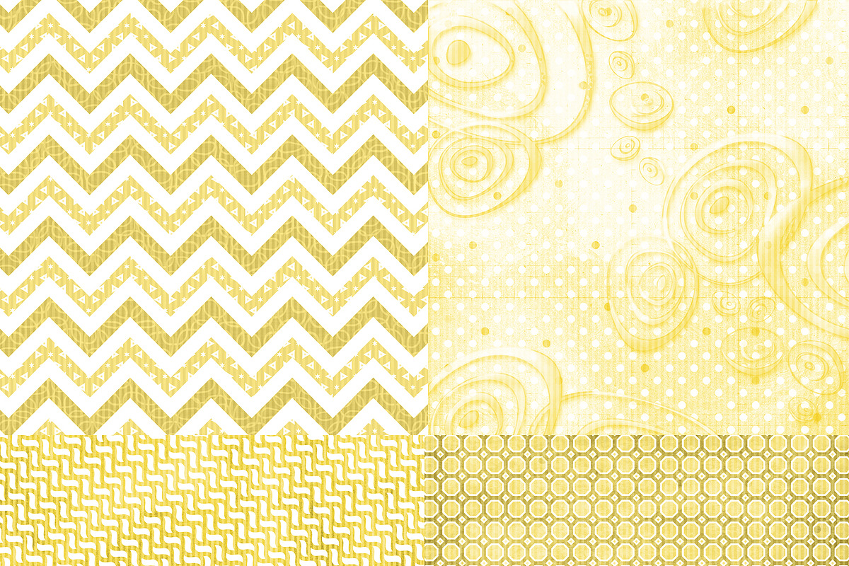 Wild About Yellow Digital Paper Pack preview 4
