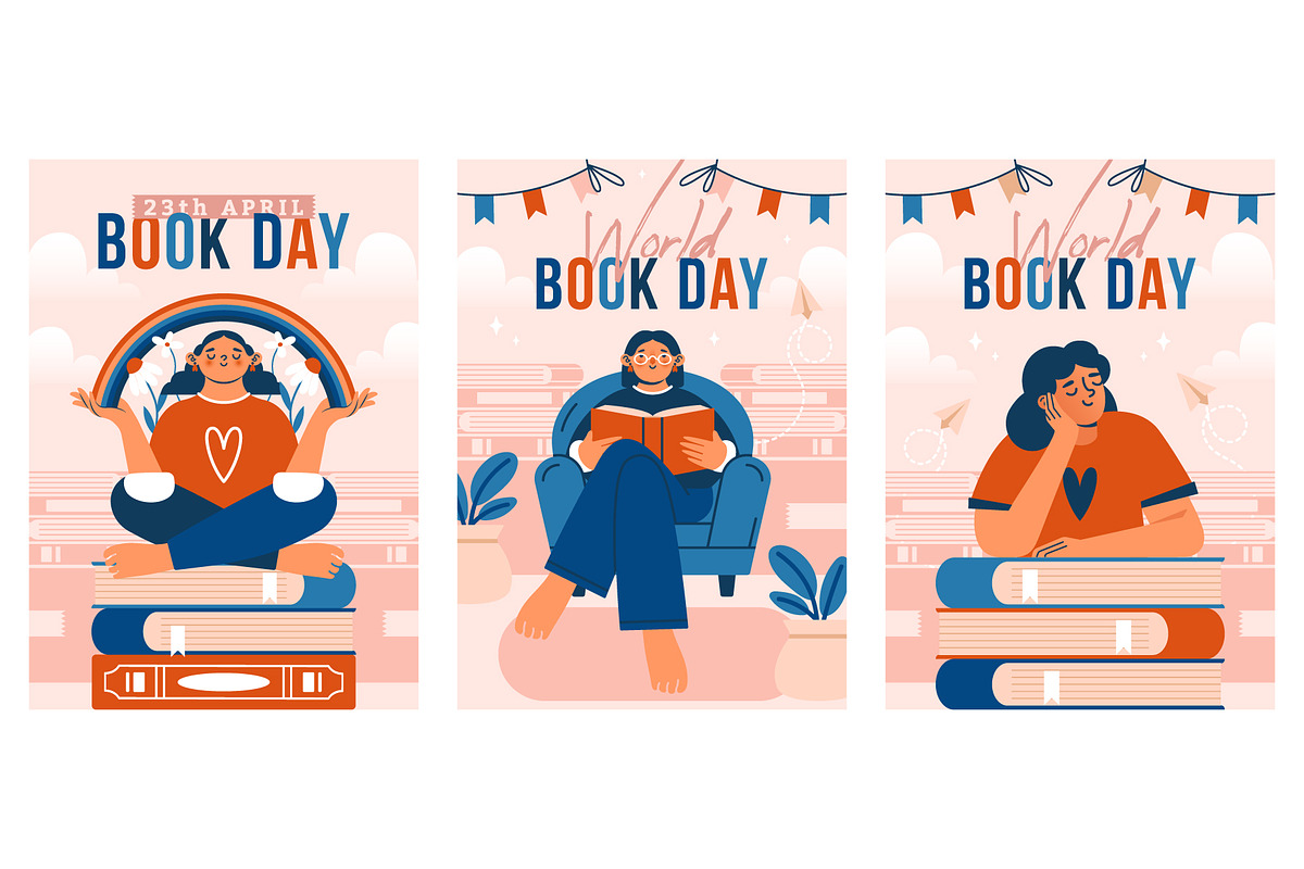 World Book Day. Vector collection, an Education Illustration by Renberrry.Store (Photo 7 of 12)
