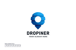 Drop Pin Gradient Colorful Logo, a Branding & Logo Template by yuanesei