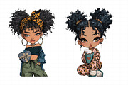 Valentine Holiday Black Girl Clipart, an Illustration by Daily.Designs (Thumbnail 6 of 8)