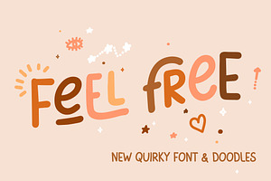 Feel Free Playful Font, a Script Font by Anna Zakharchenko