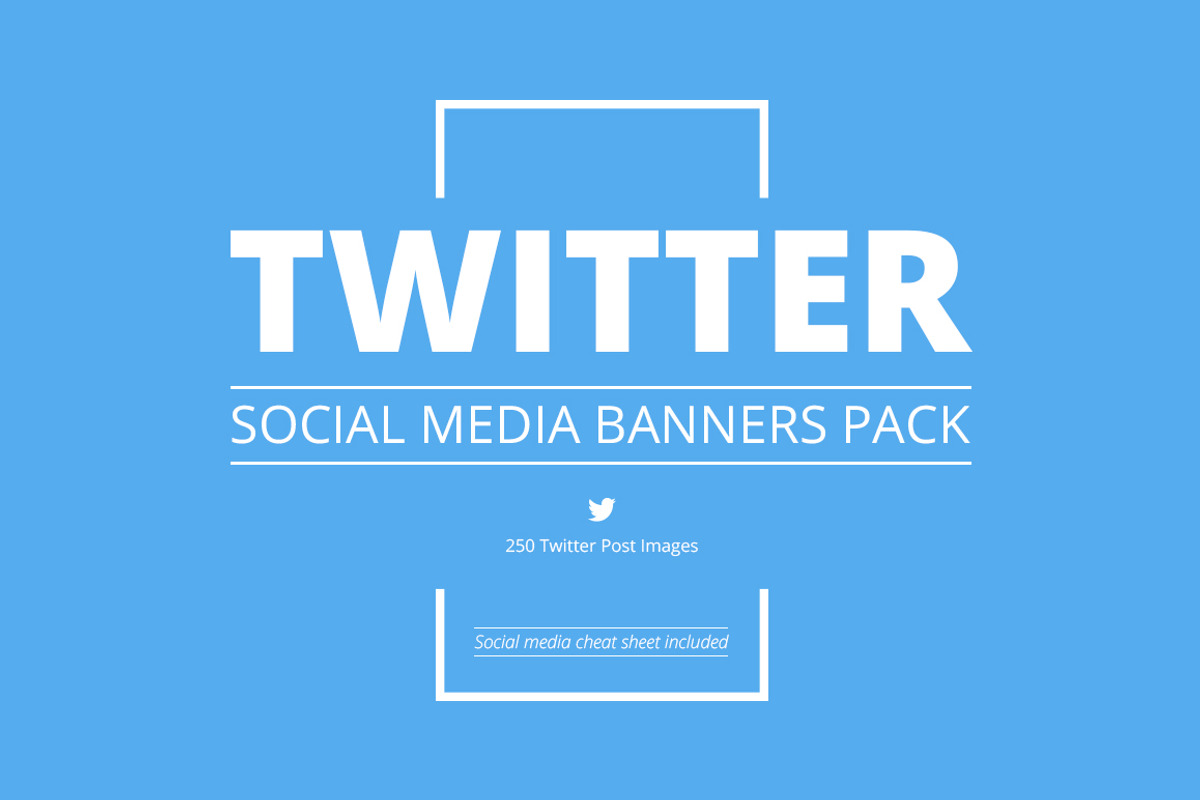 Twitter Social Media Pack, a Social Media Template by Web Donut (Photo 1 of 6)