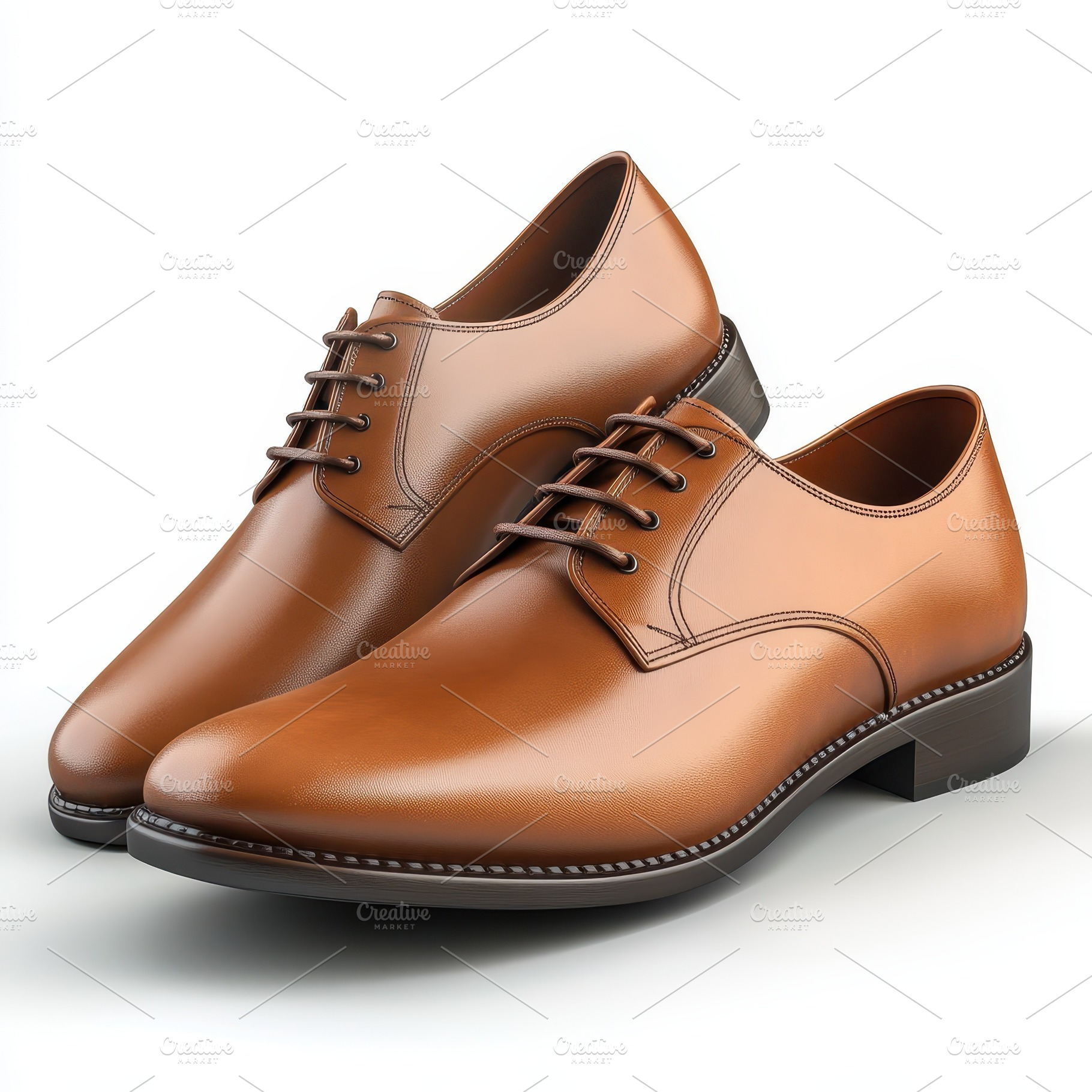 Elegant Brown Leather Oxford Shoes M, a Beauty & Fashion Photo by Pixeness Studio