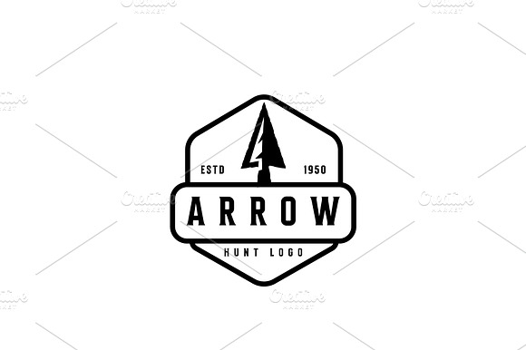 Arrow Hunting Rustic Logo Design preview 2