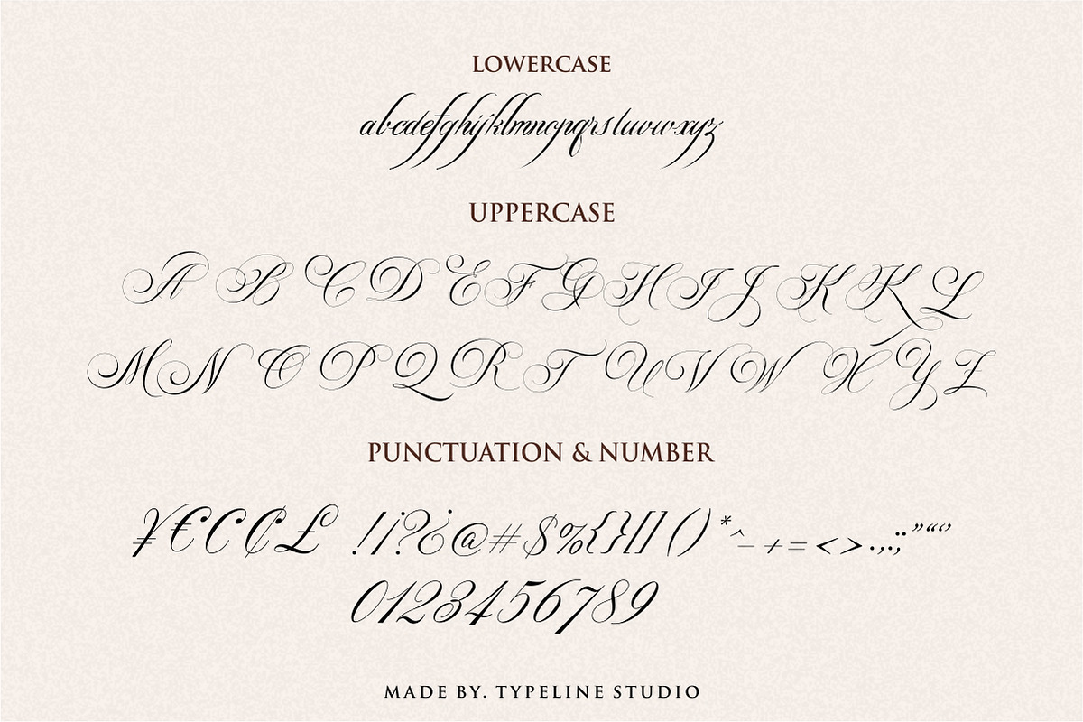 Switzerland Stylish Calligraphy, a Font by typeline studio (Photo 9 of 12)