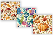 Sweet Autumn Digital Paper Pack, a Pattern Graphic by FloridPrintables (Thumbnail 4 of 8)