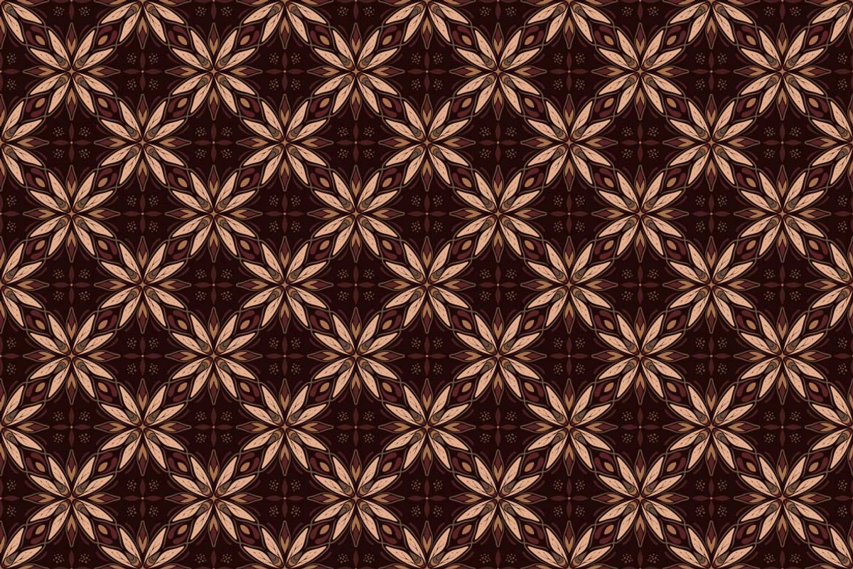 Brown Batik Seamless Pattern, a Pattern Graphic by Mightyfire