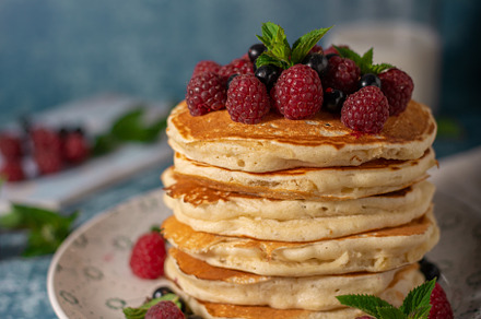 Fluffy american pancakes, a Background Photo by Stepanek Photography