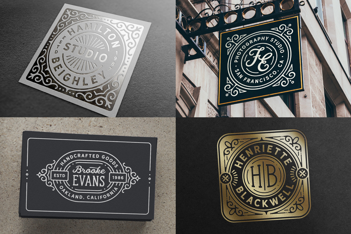 80 Modern Vintage Logos vol 2, a Branding & Logo Template by DISTRICT 62 STUDIO (Photo 7 of 13)