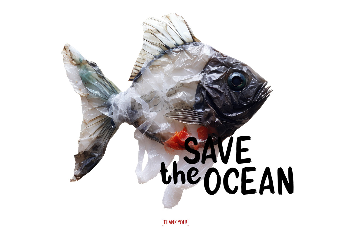 Ocean’s Cry. Save the ocean set, an Object Graphic by AnMark (Photo 14 of 14)