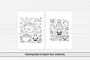 Halloween Coloring Pages, an Education Illustration by DesignDevisers (Thumbnail 7 of 7)