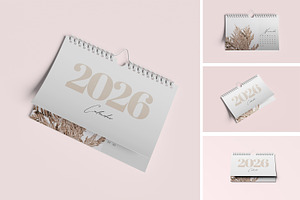 calendar mockup, a Stationery Template by kebunmockup