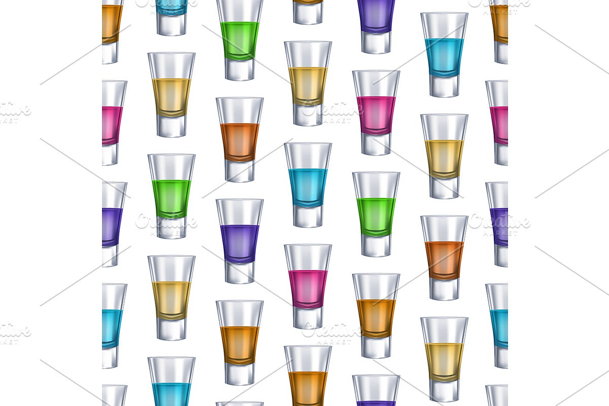 Realistic Detailed 3d Shot Glasses, an Object Graphic by Bigmouse_art (Photo 5 of 5)