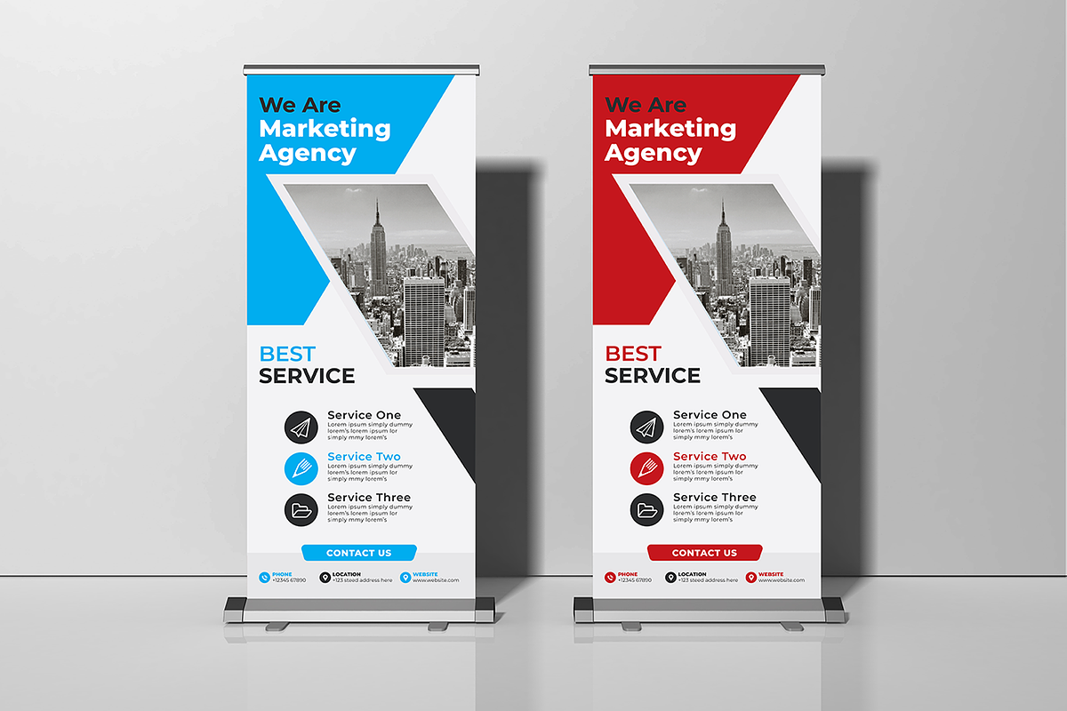 Corporate Roll up Banner, a Marketing Template by PixelWink