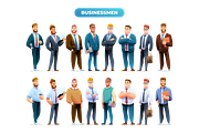 Business People Character Set, a Finance Illustration by YG Studio (Thumbnail 2 of 3)