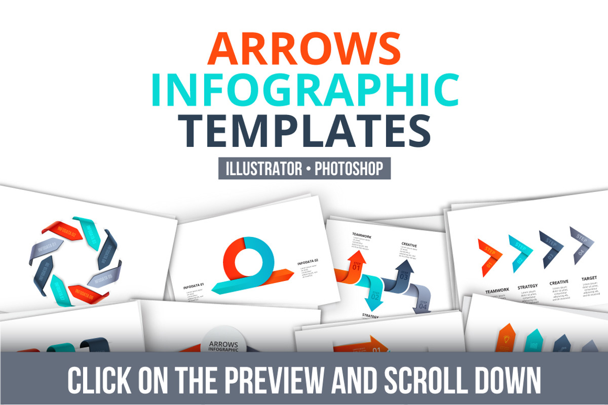 Arrows infographic templates, a Presentation Template by Abert