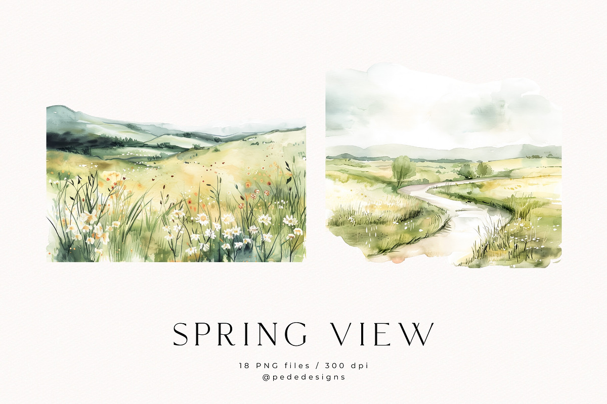 Spring View, a Seasonal Illustration by PeDe Designs (Photo 8 of 10)