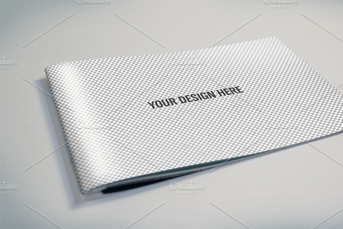 Wide Format Booklet PSD Mockups, a Print Template by Shop Mockpro
