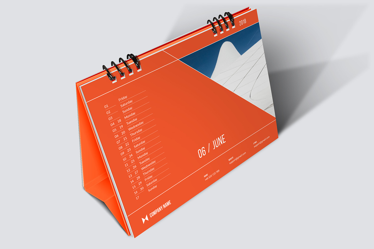 Desk Calendar 2018, a Stationery Template by Vepix (Photo 8 of 12)