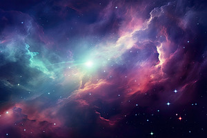 Space background with nebula and sta, a Photo by Iftikhar Alam