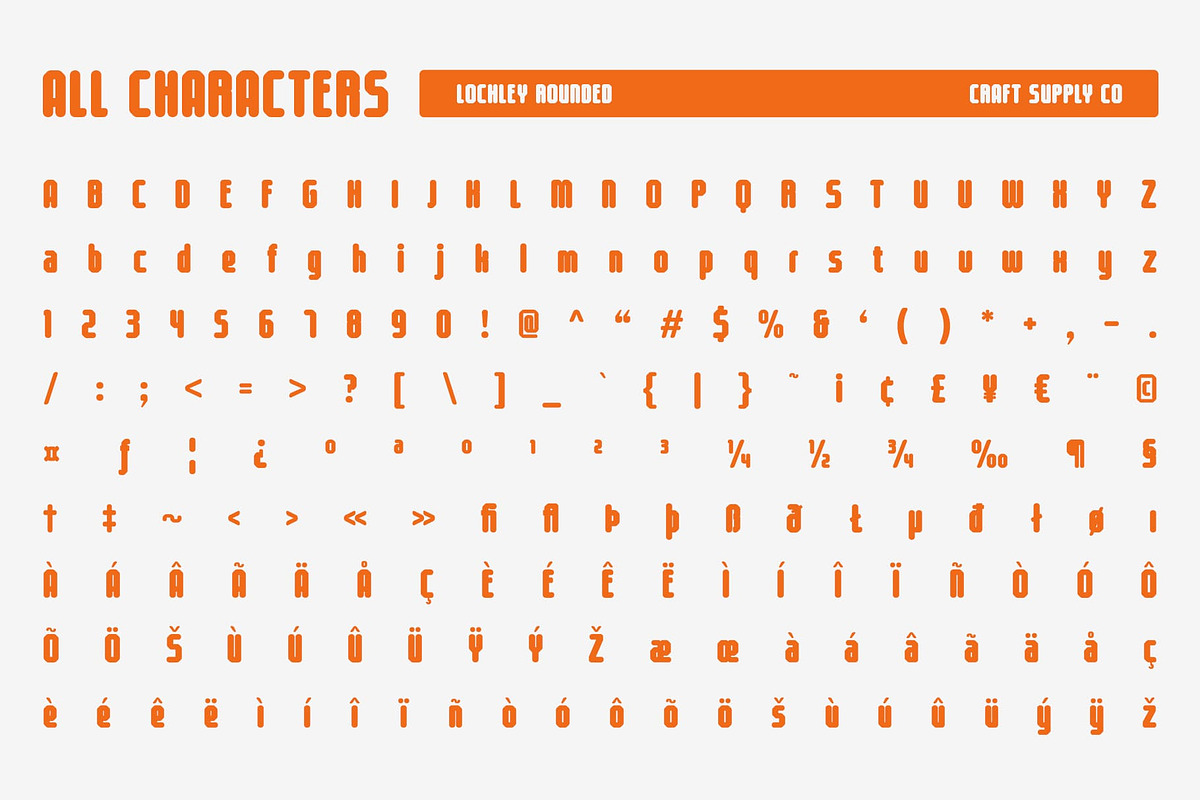 Lochley Rounded, a Sans Serif Font by Craft Supply Co. (Photo 7 of 7)
