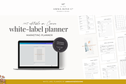 White Label Marketing Planner, a Stationery Template by ammarosedesignsllc (Thumbnail 1 of 10)
