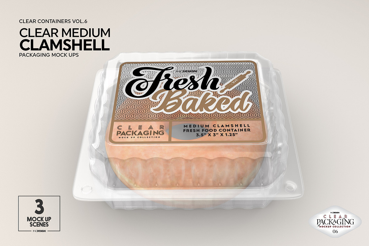 Medium Clamshell Packaging Mockup, a Product Mockup by INCDesign (Photo 12 of 16)