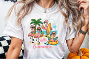 Flamingo Summer Png Sublimation Desi, an Illustration by Sublimation Artist (Thumbnail 5 of 9)