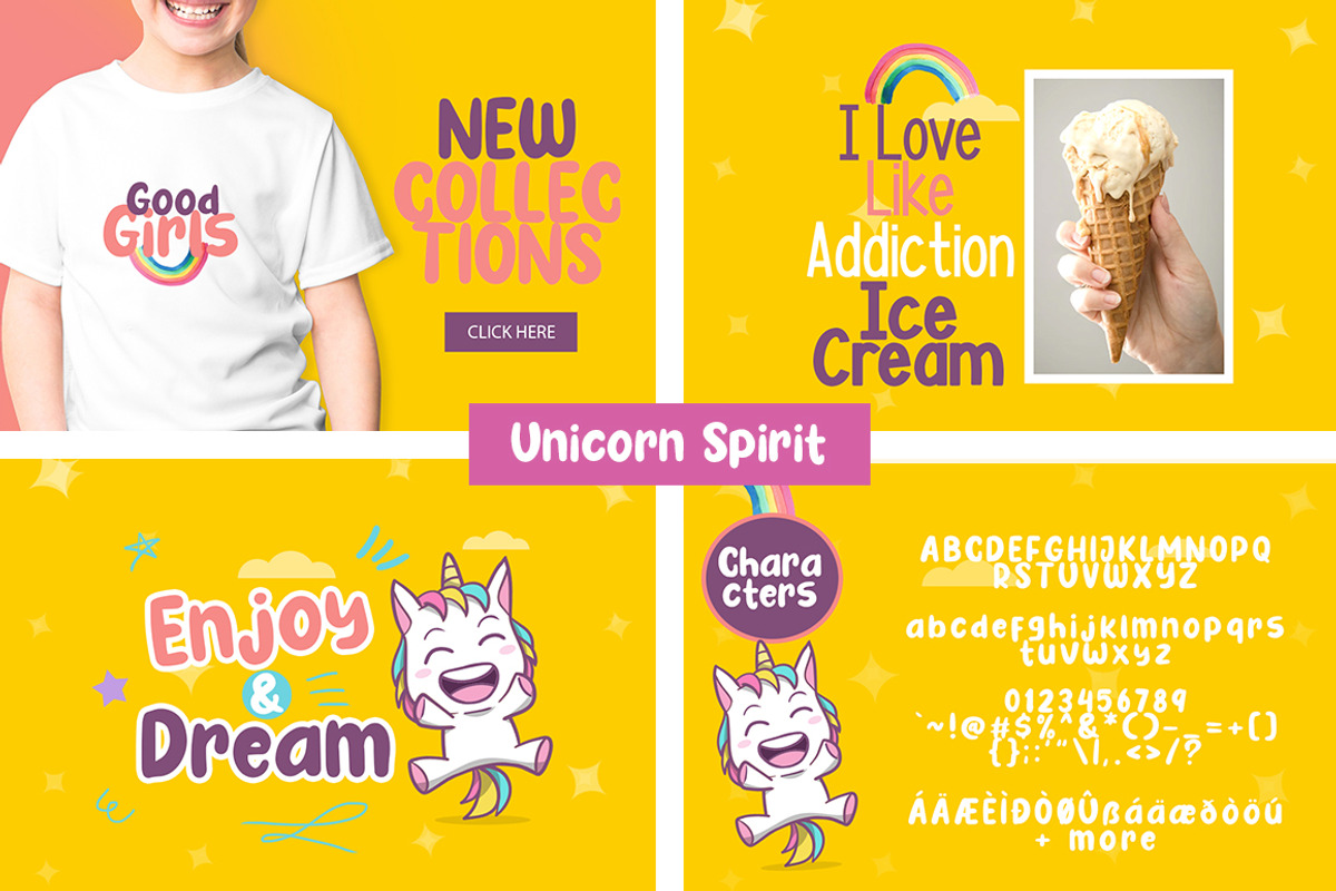The Unicorn Dream Bundle, a Script Font by khurasan (Photo 13 of 15)