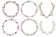 Wedding Floral Clipart & Vectors, an Illustration by Amanda Ilkov (Thumbnail 3 of 4)