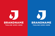 Letter J Fire and Water Simple Logo, a Branding & Logo Template by Pray Art Design Studio (Thumbnail 2 of 2)