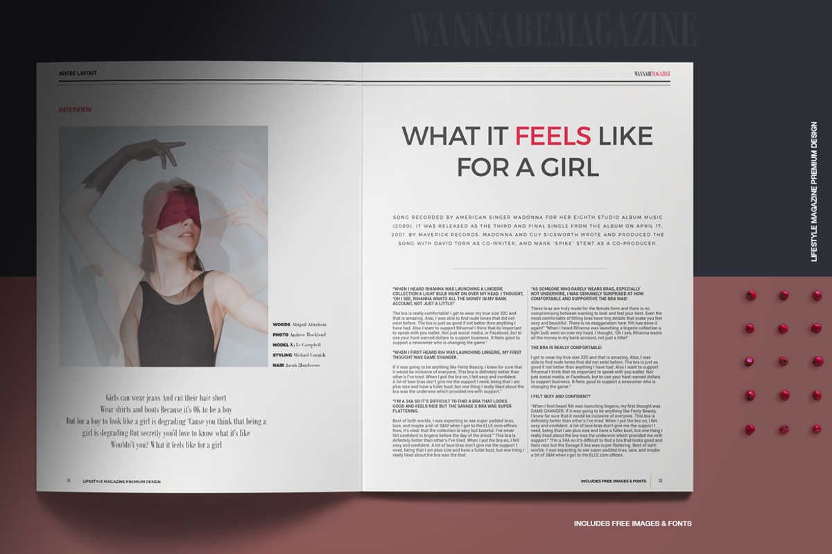 WANNABE magazine, a Magazine Template by Boris Cupac (Photo 18 of 21)