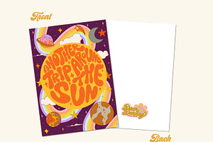 Retro Birthday Card Design Bundle