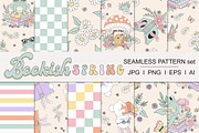 Bookish Spring pattern set, a Pattern Graphic by @olga.angelloz (Thumbnail 1 of 2)