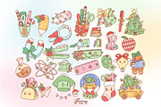 Cute Christmas School Clipart Bundle, an Education Illustration by Huxmay (Thumbnail 5 of 7)